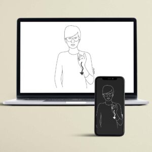 Portret z własnym znakiem migowym (tylko PDF)